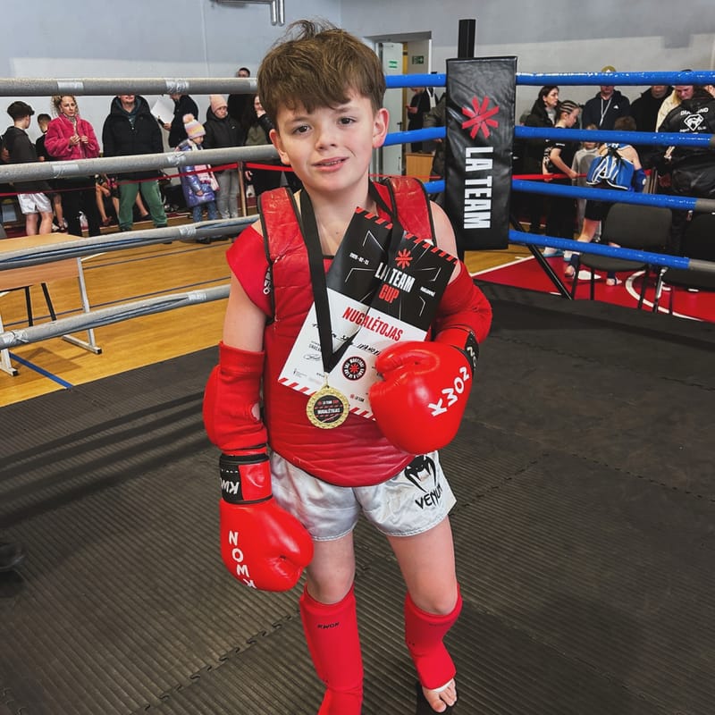 Vaikų muay thai varžybos: A-Force kovotojas